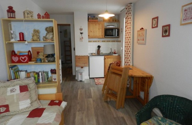 Studio cabin 100m from slopes - Balcony - Ski locker