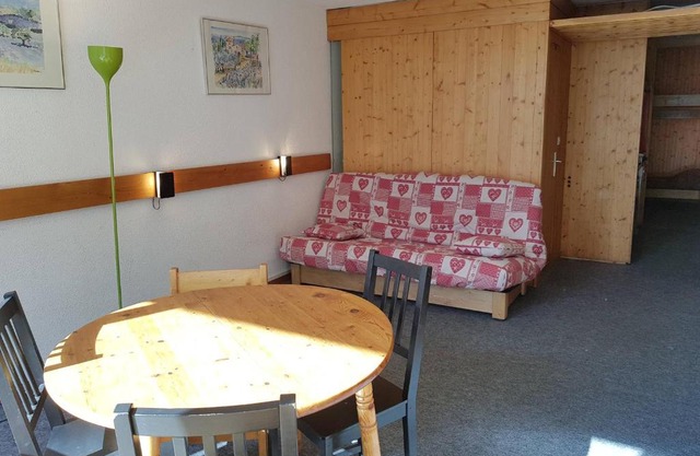 Studio cosy 5 pers. à Arc 1600, ski aux pieds, proche commerces, animaux acceptés, Wi-Fi inclus - FR-1-411-373