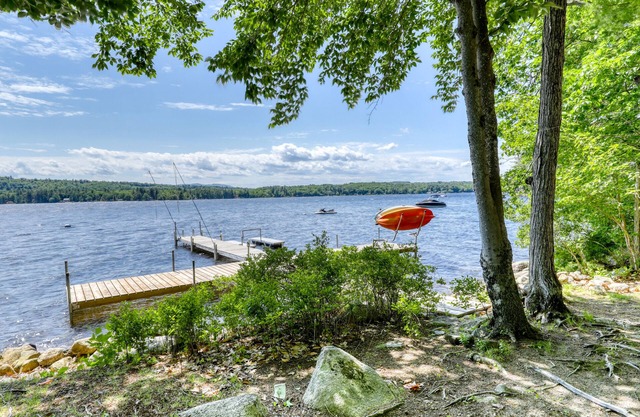 Stunning lakefront gem with water access, dock, 2 kayaks, firepit & private W/D
