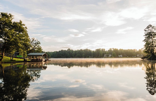 Stunning Lakeside Garden Level Home with Large Dock, Pet-Friendly!