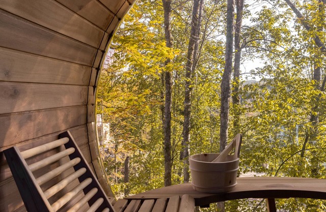Stunning modern chalet nestled in the breathtaking Laurentian mountains.