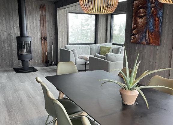 Stylish cabin at Lifjell with jacuzzi and sauna
