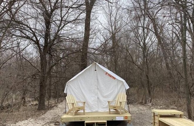 Tentrr State Park Site - Nebraska Louisville SRA – Cottonwood F – Single Camp