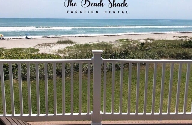 THE BEACH SHACK, a stylish oceanfront townhouse on quiet corner of Indialantic!