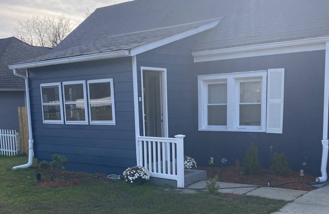 The blue county house
