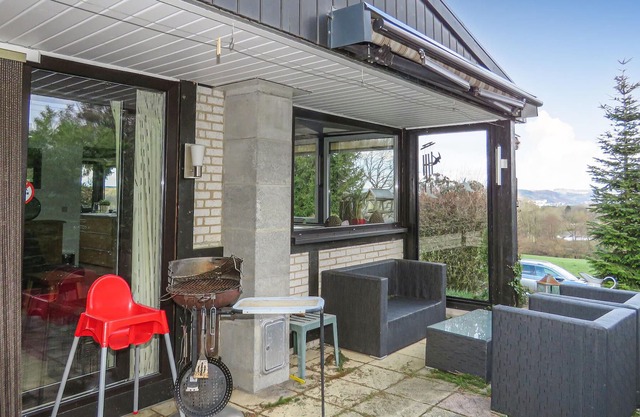 The detached vacation home with garden and spacious terrace is located in the forest holiday park in