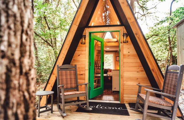 The Green Getaway A-Frame