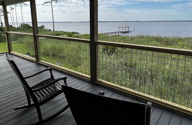 The Light House -Waterfront Belhaven Home with dock, privacy & incredible views!