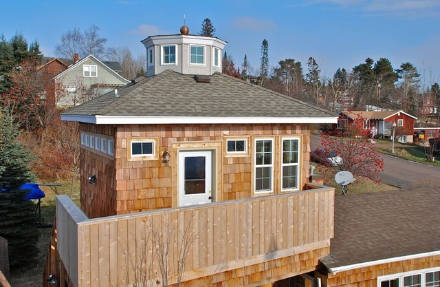 The Lighthouse. unique lodging overlooking the harbor. Sauna special!