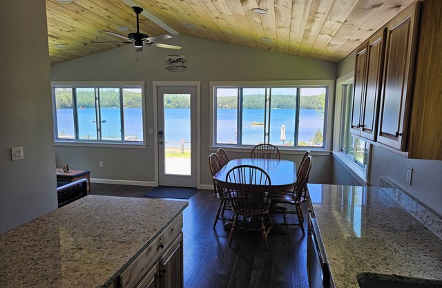Three Loons cottage at Loon Pond - with private beach