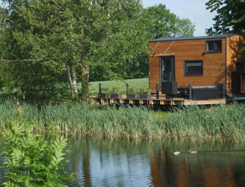 TinyHousebeiDresden klein aber fein, beste Lage Naturteich große Terrasse - Nähe Sächsische Schweiz