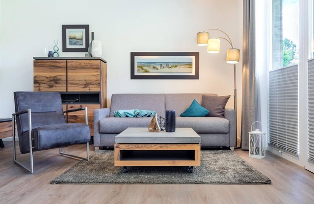 Tolles, Barrierearmes Ferienapartment mit Terrasse und nur 200 m zum Strand - Aparthotel Ostseeallee