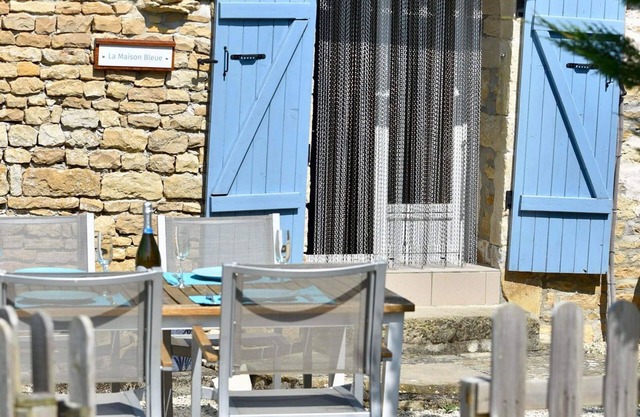 Two bedroom gite with large heated pool and games room