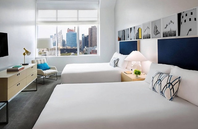 Two Queen Deluxe Room at Ink 48 Hotel, Pets Allowed, Close to Rockefeller Center