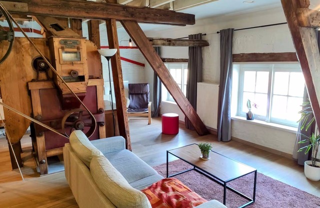 Unique Historic Mill Loft by the River Lys