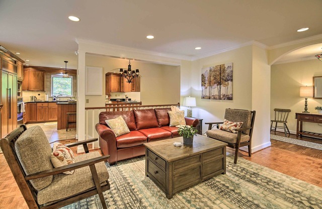 Updated Ranch-Style Home w/Scenic Deck, Pond