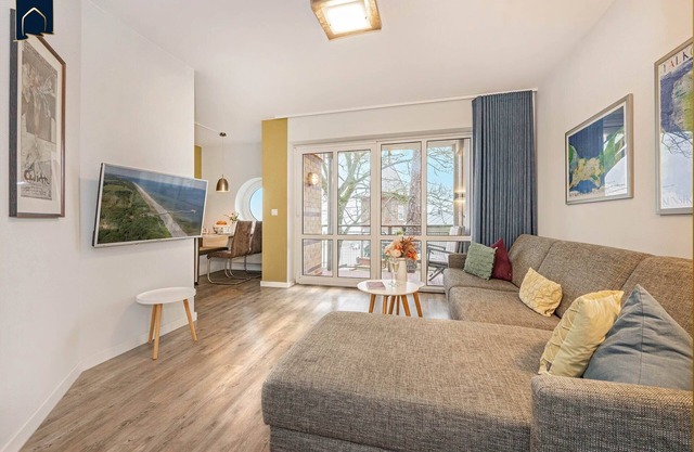 Vacation apartment close to the beach in Koserow with balcony and sea view right on the sea