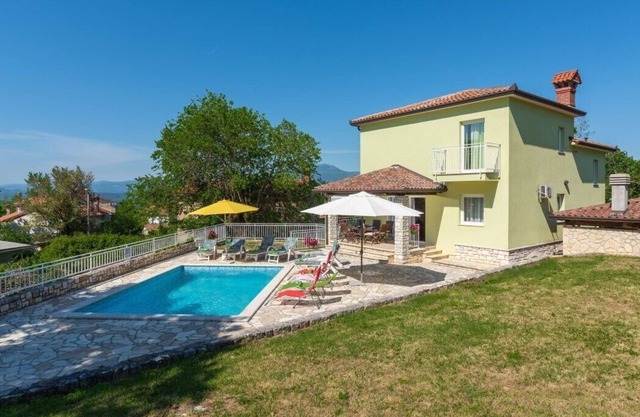 Villa Ester in Kršan with pool.