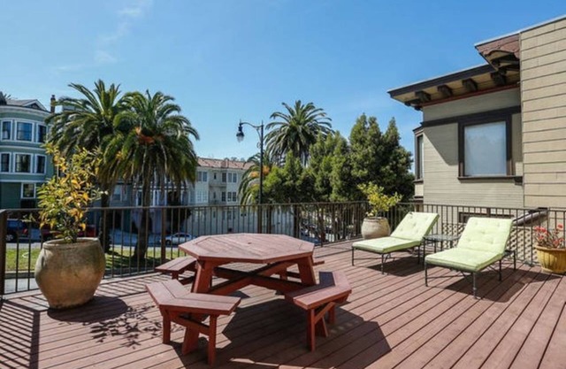 W/outdoor space and private entry, the home is an ideal self-contained shelter.