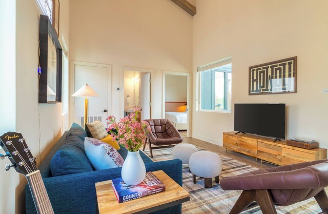 Walk to Broadway + Balcony | Conway 2BR Suite