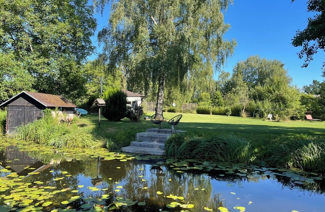 Water property in the national park I Bicycles SUPs Canoes Kayaks Gas barbecue