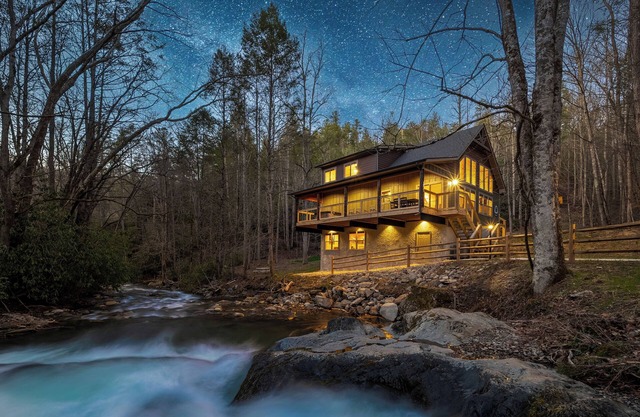 Waterfall + Swimming Hole | Fire Pit & Hot Tub