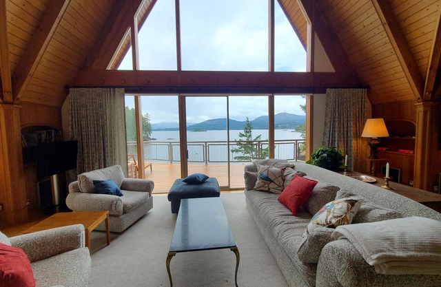 Waterfront A-Frame with private dock