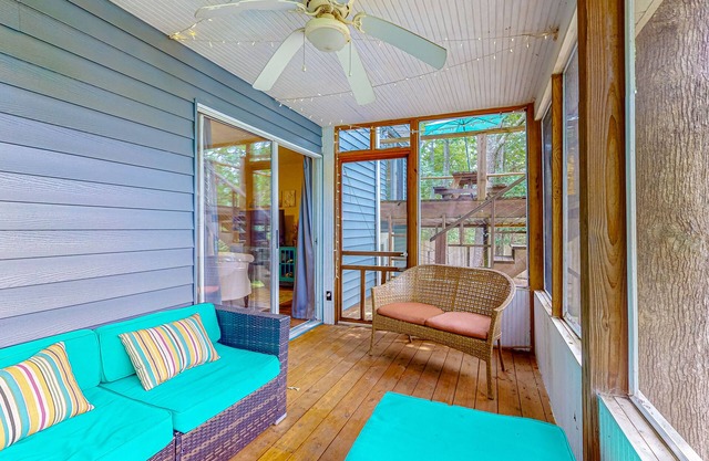 Waterfront Family Retreat with Private Beach, Dock, Hot Tub, Pool Table, & A/C