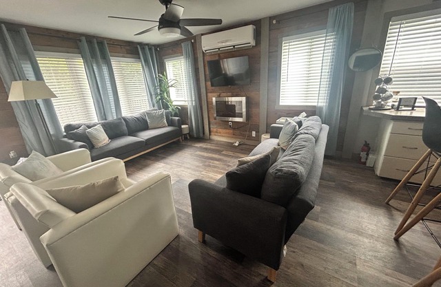 Welcome to our modern cozy two bedroom cottage located in Pointe-du-Chene