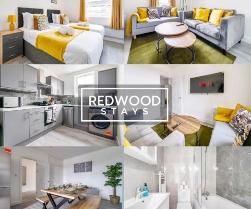 WELL EQUIPPED SERVICED APARTMENTS IN ALDERSHOT TOWN CENTRE, FREE WiFi, ITS PERFECT FOR BUSINESS STAYS, FAMILIES, RELOCATIONS, EXTENDED STAYS, AND EMERGENCY ACCOMMODATION by REDWOOD STAYS
