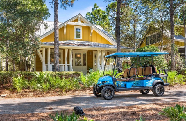 Where every day feels swimsuit-worthy at Bikini Bottom/Gulf Front Beach Club/Golf Cart/4 Bikes