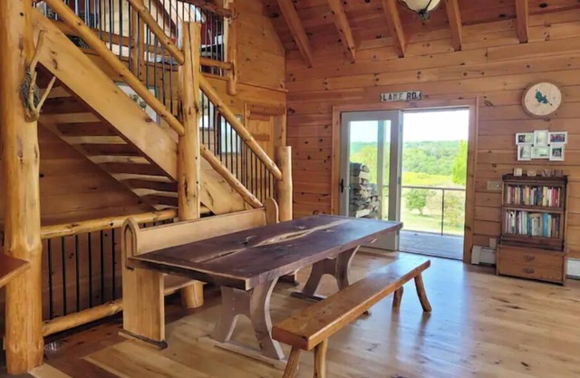 Wild Wind Lodge with beautiful woodwork and views