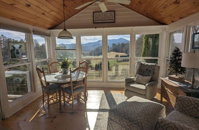 "Wonderful cabin getaway" "Just what we wanted" "Oh, the view from the sunroom"