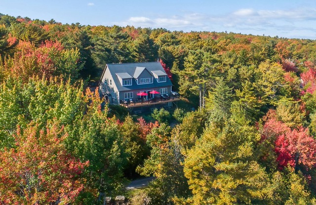 Wooded hideaway with sound view, shared dock, fast WiFi, furnished deck, air tub