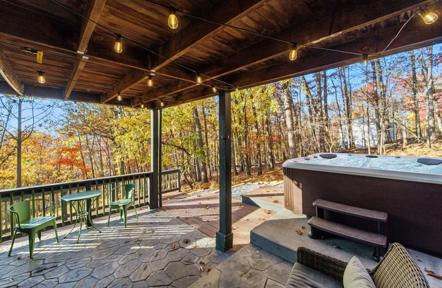 Woodsy Retreat with a Hot Tub and Seasonal Views!