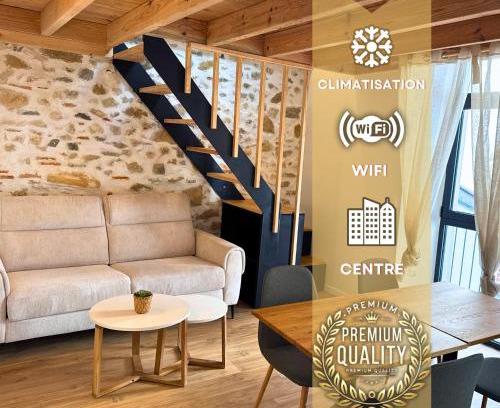 La Celle-sous-Gouzon Apartment | Élégance - Hyper centre - Clim - Wifi