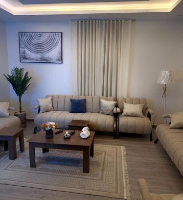 Mizail Apartment | غرفه صاله بتصميم مودرن مدخل سياره