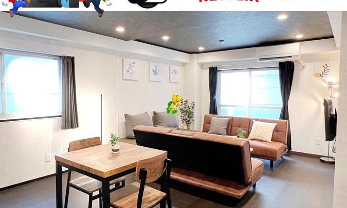 Nanbasennichimae Apartment | 好立地"なんば駅徒歩4分"黒門市場1分彡Wi-Fi彡任天堂switch彡NETFLIX