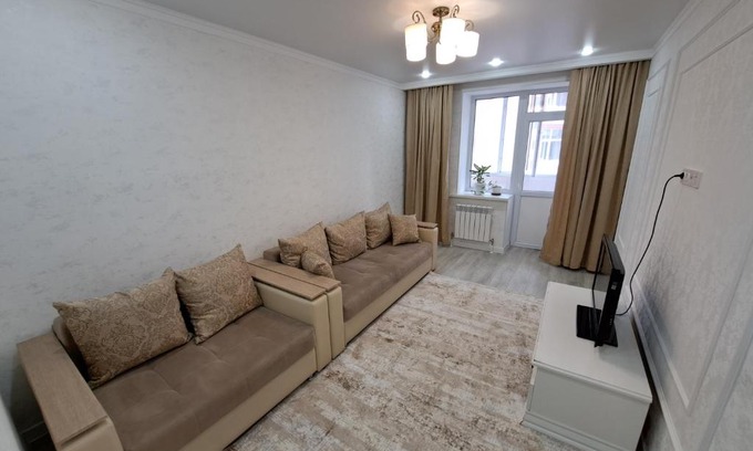Almaty District Apartment | 1-комнатная квартира, 40 м², 5/9 этаж посуточно, Игишева 18. Все необходимые предметы для комфортного проживания