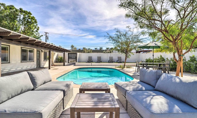 Palm Desert Cottage | < 1 Mi to El Paseo: Cottage Oasis w/Fire Pit
