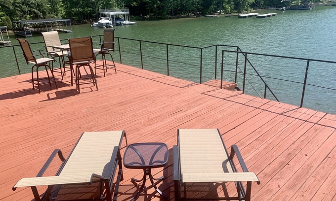 Buford House | 1 mile from Lanier Islands with Deep Water Dock & Year Round Beautiful Views!