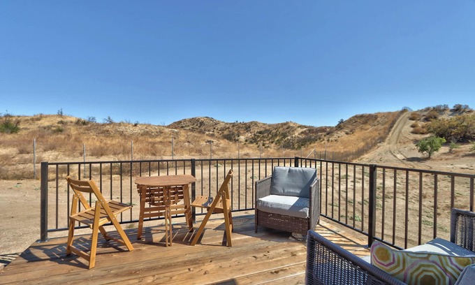 Aguanga Cabin | 10 Acres Near Wineries: Pool, View, Dog-friendly, BBQ - Green Cabin by Ranch Life Getaway