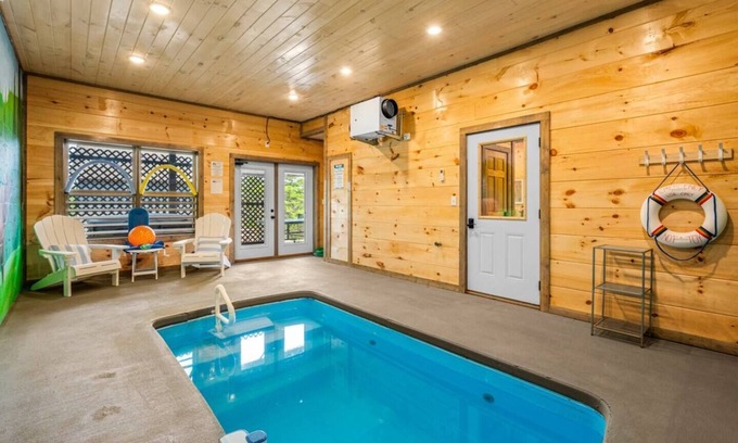 Sevierville Cabin | 10%SALE!/Indoor Pool/Pets/Arcades/Ping Pong/Basketball/Bocce Ball/Quiet Area