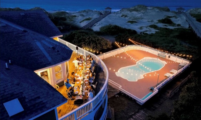 Corolla House | $10K Off: 28BR Oceanfront Mega Estate | Sleeps 62 -6 Acres | Weddings & Retreats