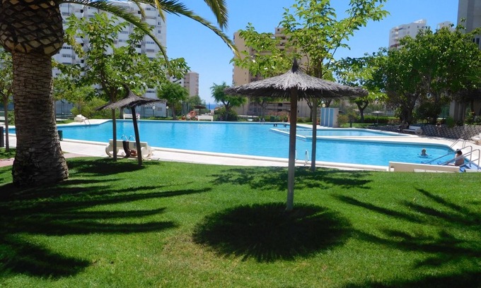 Cabo de las Huertas Apartment | 110m2 apartment +18m2 terrace and large pool, Alicante, Playa San Juan