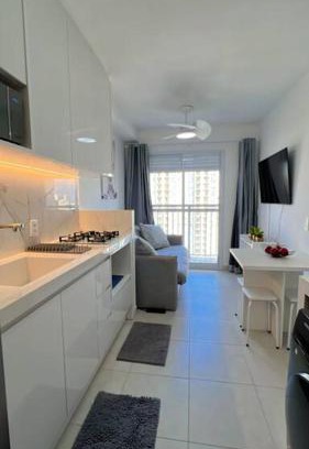 Panamby Apartment | 1507A Chácara Santo Antônio 1 dormitório com sacada Apartamento completo
