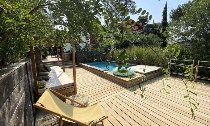 Soulac-sur-Mer Villa | 157 - Charming Baskenhaus mit privatem Pool