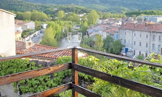 Quillan Cottage | 15thc Oak Beamed Cottage with stunning views of Old Town, River Aude & Pyrenees