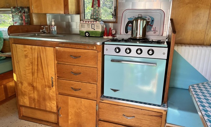 Weed House | 1961 Shasta Airflyte Camper Trailer