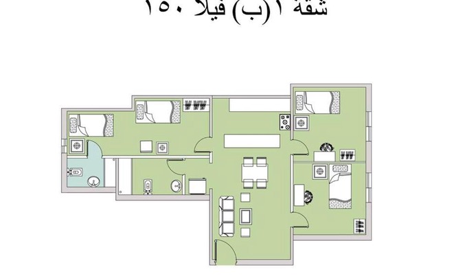 Marina El Alamein Apartment | 1B V150B Chalet 3bedrooms basement green beach